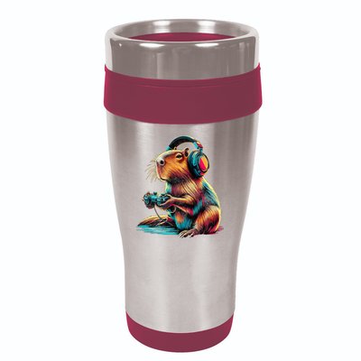 Capybara Funny Video Games Capybara 16oz Travel Tumbler