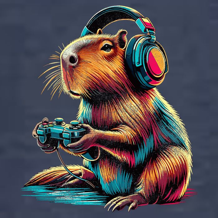 Capybara Funny Video Games Capybara Vector Backpack