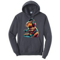 Capybara Funny Video Games Capybara Tall Hoodie