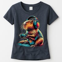 Capybara Funny Video Games Capybara Womens T-Shirt