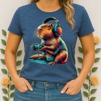 Capybara Funny Video Games Capybara Womens T-Shirt