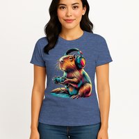Capybara Funny Video Games Capybara Womens T-Shirt