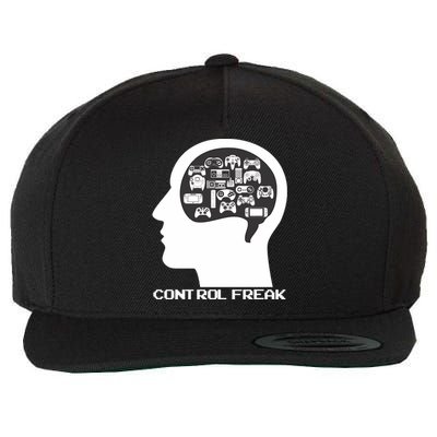 Control Freak Video Game Controllers Gamer Gift Wool Snapback Cap