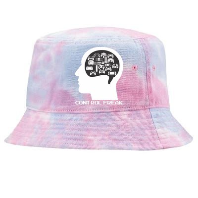 Control Freak Video Game Controllers Gamer Gift Tie-Dyed Bucket Hat