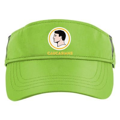 Caucasians Funny Vintage Caucasians Pride Adult Drive Performance Visor