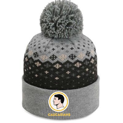 Caucasians Funny Vintage Caucasians Pride The Baniff Cuffed Pom Beanie