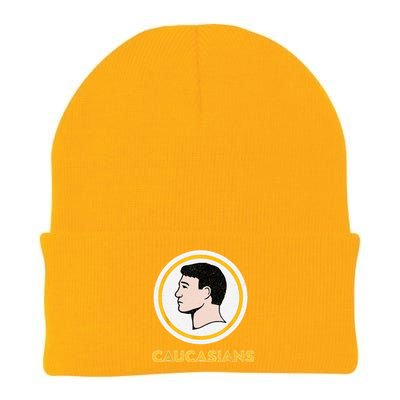 Caucasians Funny Vintage Caucasians Pride Knit Cap Winter Beanie