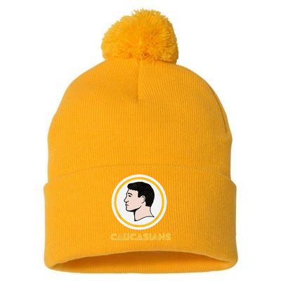 Caucasians Funny Vintage Caucasians Pride Pom Pom 12in Knit Beanie