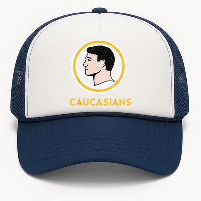 Caucasians Funny Vintage Caucasians Pride Trucker Hat