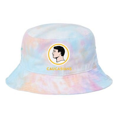 Caucasians Funny Vintage Caucasians Pride Tie Dye Newport Bucket Hat