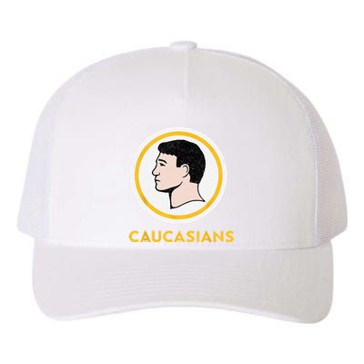 Caucasians Funny Vintage Caucasians Pride Yupoong Adult 5-Panel Trucker Hat