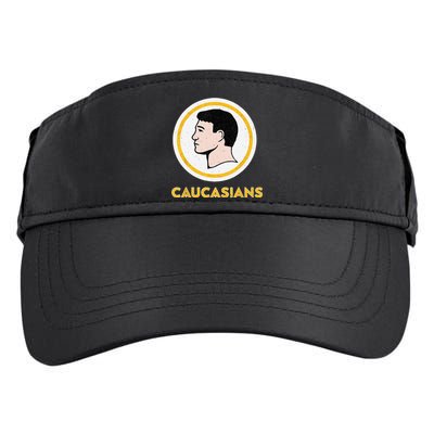 Caucasians Funny Vintage Caucasians Pride Adult Drive Performance Visor