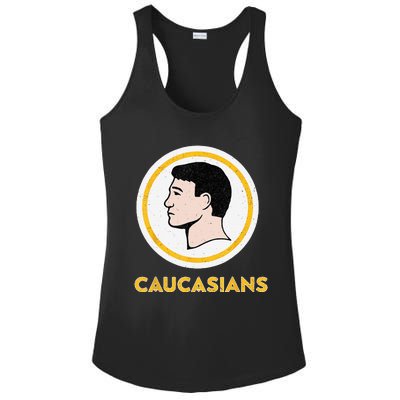 Caucasians Funny Vintage Caucasians Pride Ladies PosiCharge Competitor Racerback Tank