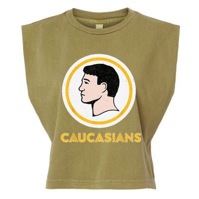 Caucasians Funny Vintage Caucasians Pride Garment-Dyed Women's Muscle Tee