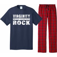 Cool Funny Vintage Virginity Will Always Rock No Sex Pajama Set