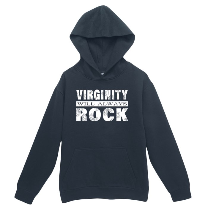 Cool Funny Vintage Virginity Will Always Rock No Sex Urban Pullover Hoodie