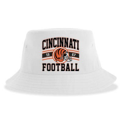 Cincinnati Football Vintage Sustainable Bucket Hat