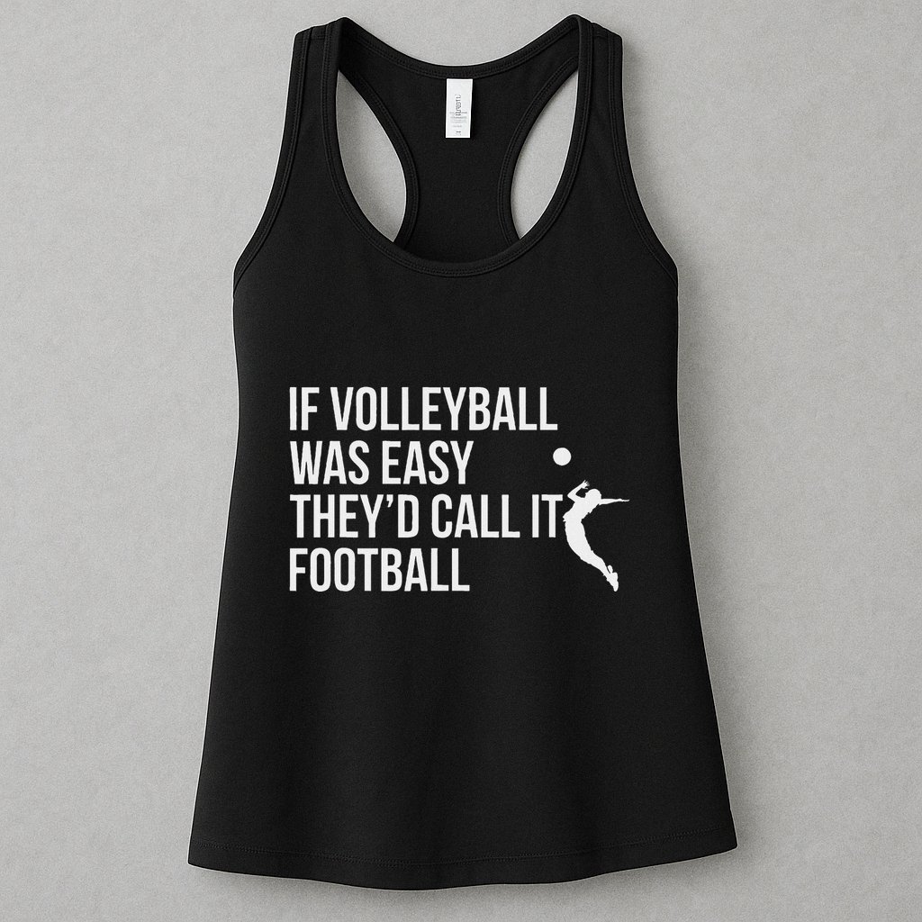 Cute Funny Volleyball Womens Tank Top