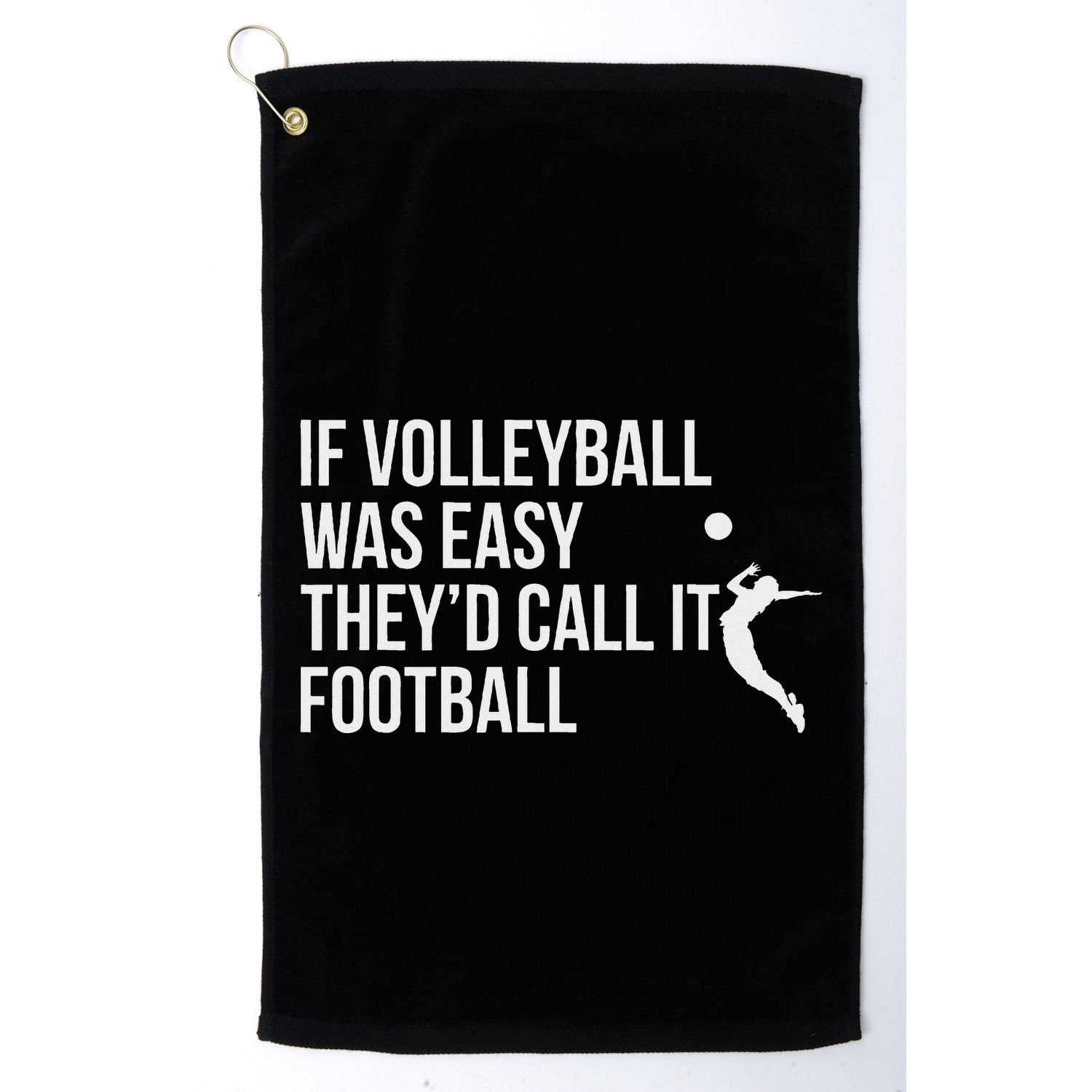 Cute Funny Volleyball Golf Towel