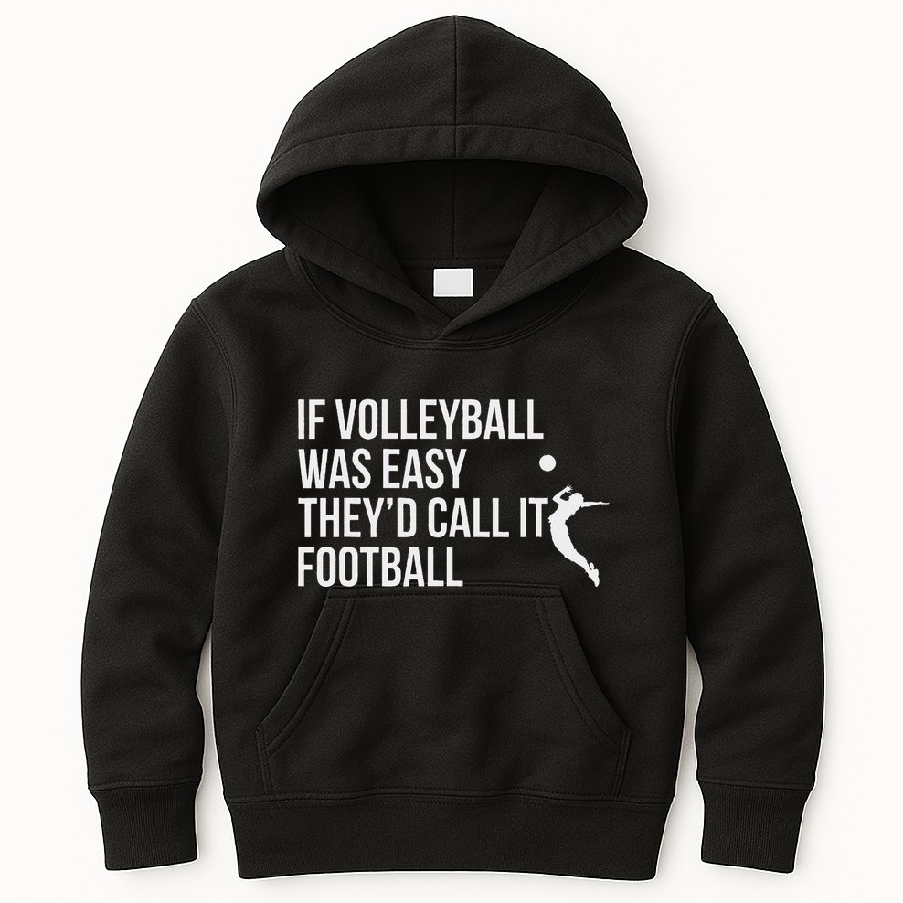 Cute Funny Volleyball Kids Hoodie