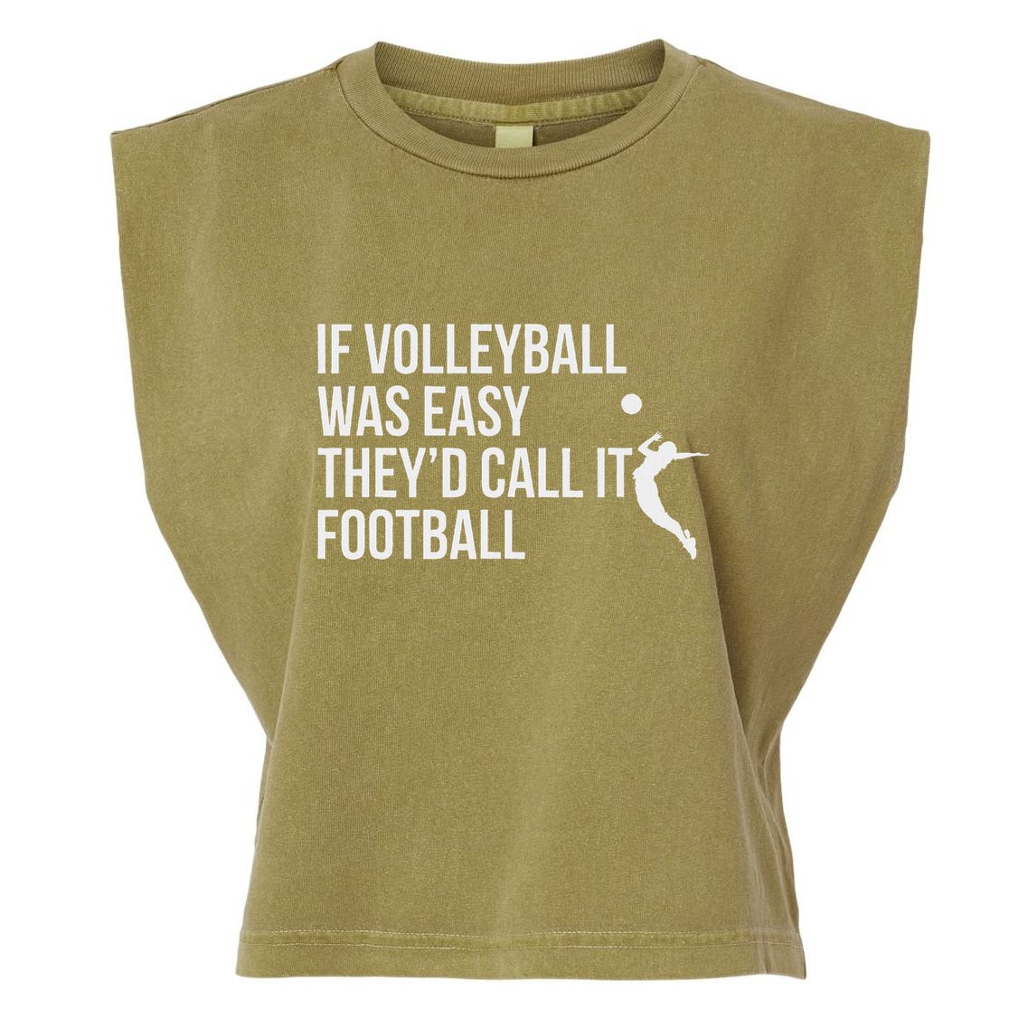 Cute Funny Volleyball Garment-Dyed Women's Muscle Tee