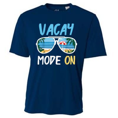 Cute Funny Vacay Mode On Summer Family Vacation Cooling Performance Crew T-Shirt