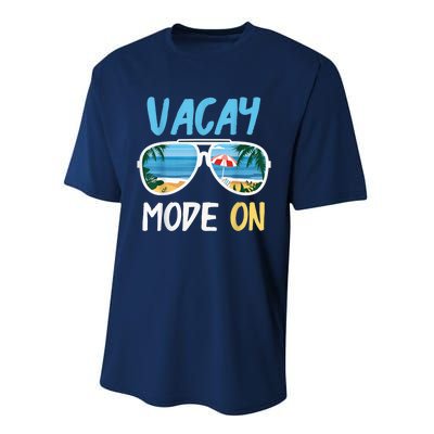 Cute Funny Vacay Mode On Summer Family Vacation Performance Sprint T-Shirt