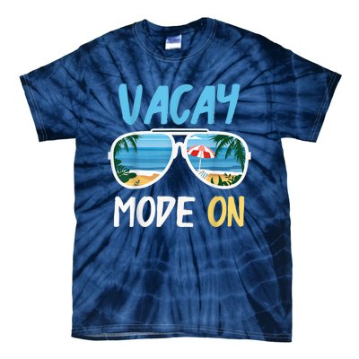 Cute Funny Vacay Mode On Summer Family Vacation Tie-Dye T-Shirt