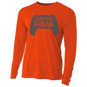 Control Freak Video Game Console Controller Funny Gift Funny Gamer Gift Cooling Performance Long Sleeve Crew