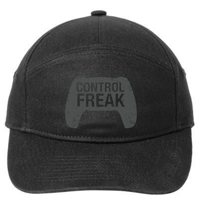 Control Freak Video Game Console Controller Funny Gift Funny Gamer Gift 7-Panel Snapback Hat