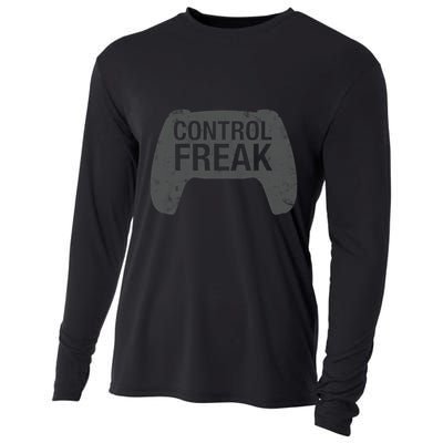 Control Freak Video Game Console Controller Funny Gift Funny Gamer Gift Cooling Performance Long Sleeve Crew
