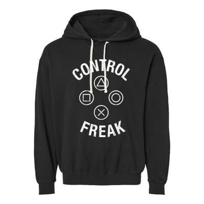 Control Freak Video Game Console Controller Buttons Cute Gift Gamer Funny Gift Garment-Dyed Fleece Hoodie