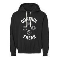 Control Freak Video Game Console Controller Buttons Cute Gift Gamer Funny Gift Garment-Dyed Fleece Hoodie