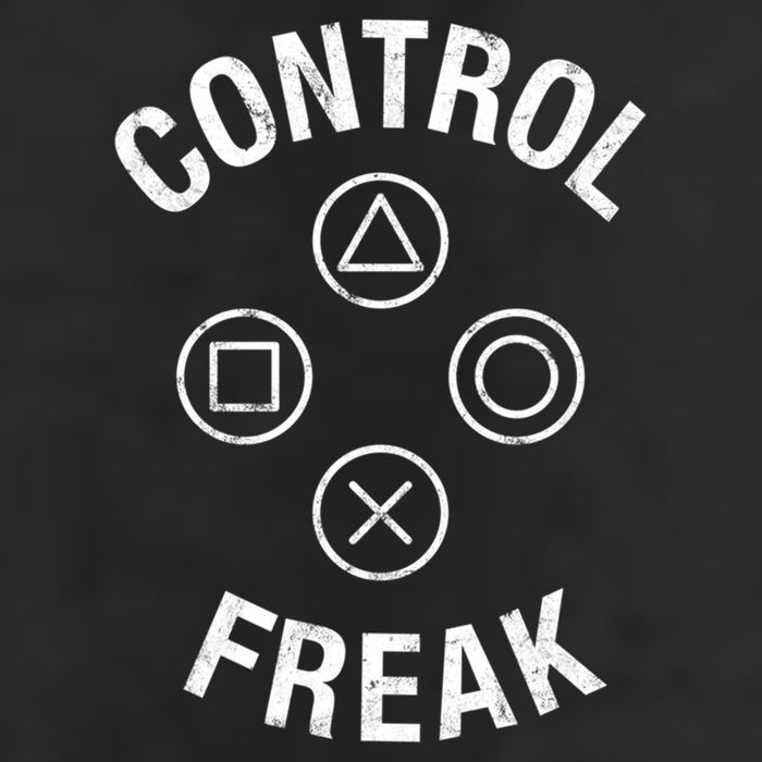 Control Freak Video Game Console Controller Buttons Cute Gift Gamer Funny Gift Garment-Dyed Fleece Hoodie