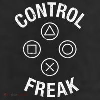 Control Freak Video Game Console Controller Buttons Cute Gift Gamer Funny Gift Garment-Dyed Heavyweight T-Shirt