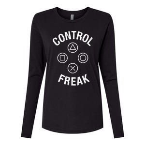 Control Freak Video Game Console Controller Buttons Cute Gift Gamer Funny Gift Womens Cotton Relaxed Long Sleeve T-Shirt