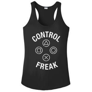 Control Freak Video Game Console Controller Buttons Cute Gift Gamer Funny Gift Ladies PosiCharge Competitor Racerback Tank