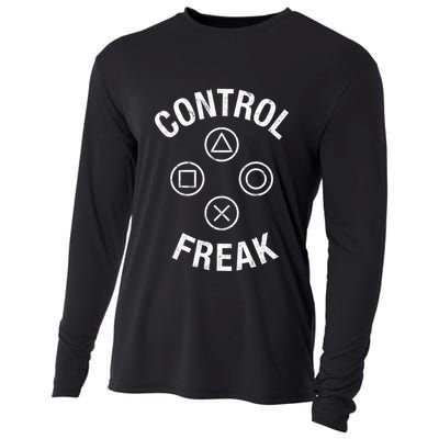 Control Freak Video Game Console Controller Buttons Cute Gift Gamer Funny Gift Cooling Performance Long Sleeve Crew