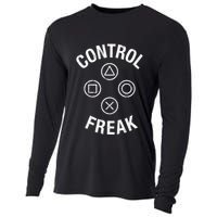 Control Freak Video Game Console Controller Buttons Cute Gift Gamer Funny Gift Cooling Performance Long Sleeve Crew