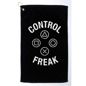 Control Freak Video Game Console Controller Buttons Cute Gift Gamer Funny Gift Platinum Collection Golf Towel