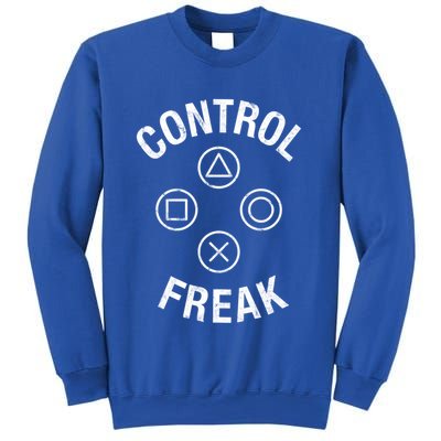 Control Freak Video Game Console Controller Buttons Cute Gift Gamer Funny Gift Sweatshirt