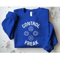 Control Freak Video Game Console Controller Buttons Cute Gift Gamer Funny Gift Sweatshirt