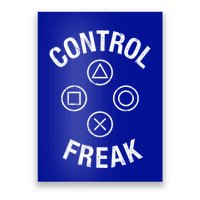 Control Freak Video Game Console Controller Buttons Cute Gift Gamer Funny Gift Poster