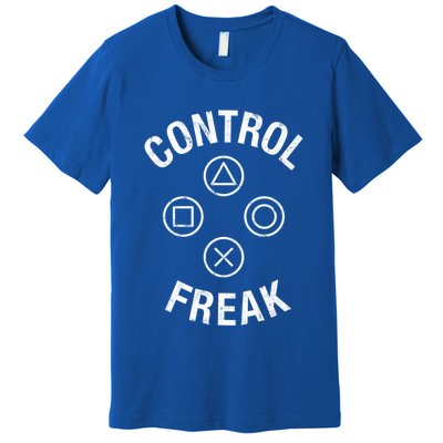 Control Freak Video Game Console Controller Buttons Cute Gift Gamer Funny Gift Premium T-Shirt