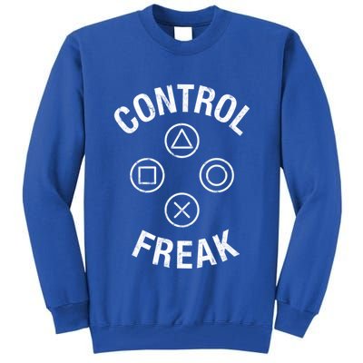 Control Freak Video Game Console Controller Buttons Cute Gift Gamer Funny Gift Tall Sweatshirt