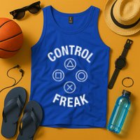 Control Freak Video Game Console Controller Buttons Cute Gift Gamer Funny Gift Tank Top