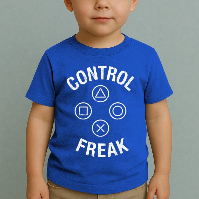 Control Freak Video Game Console Controller Buttons Cute Gift Gamer Funny Gift Toddler T-Shirt