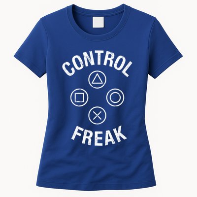 Control Freak Video Game Console Controller Buttons Cute Gift Gamer Funny Gift Womens T-Shirt