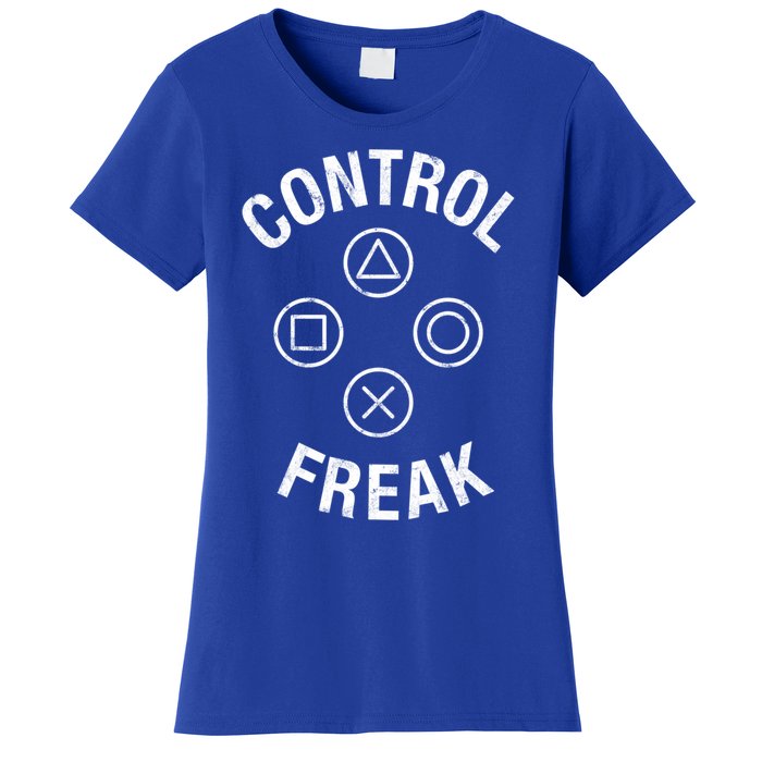 Control Freak Video Game Console Controller Buttons Cute Gift Gamer Funny Gift Women's T-Shirt