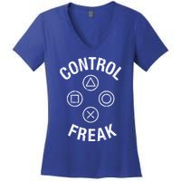 Control Freak Video Game Console Controller Buttons Cute Gift Gamer Funny Gift Women's V-Neck T-Shirt